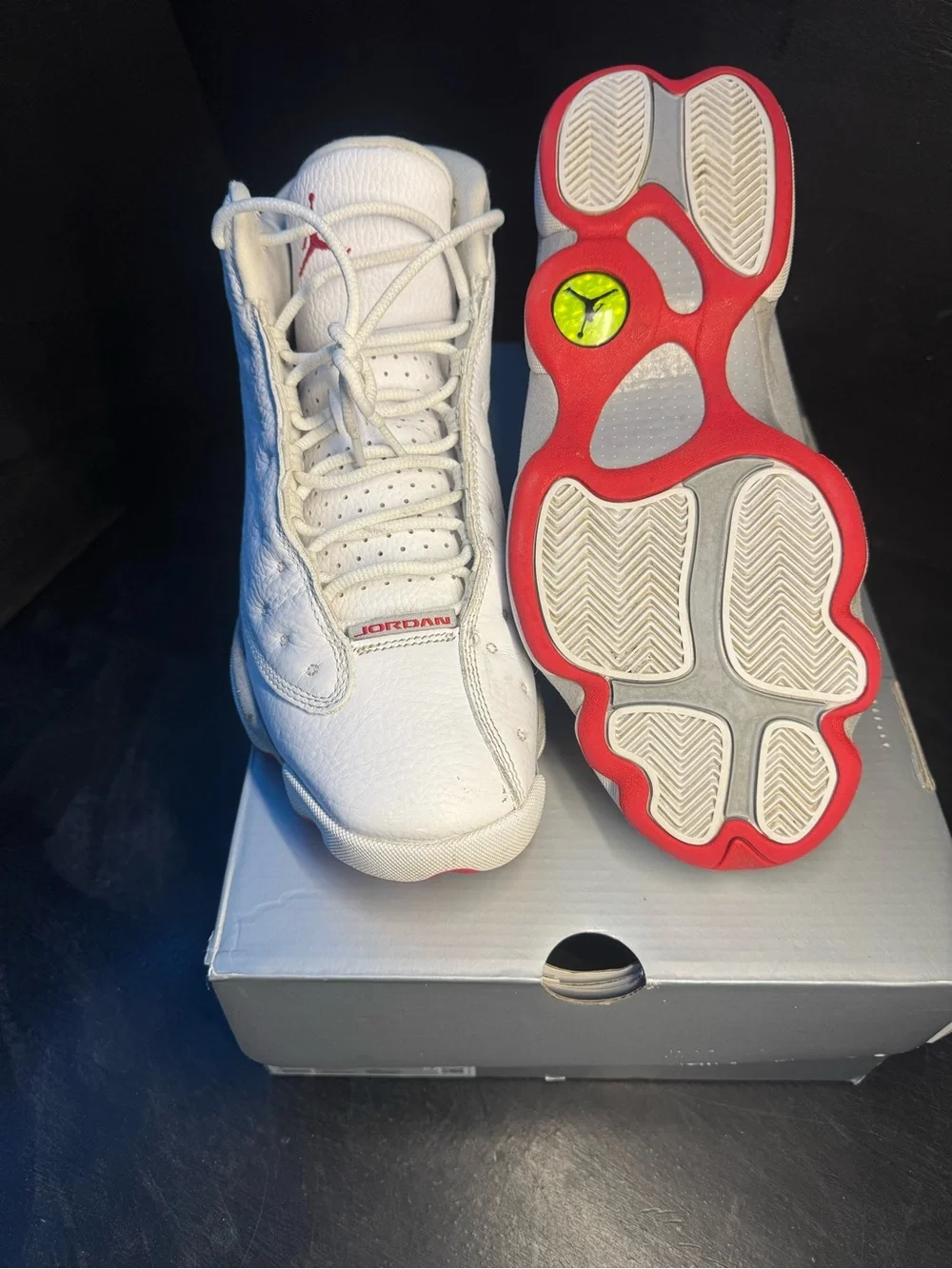 Jordan Retro 13 White Basketball Sneakers